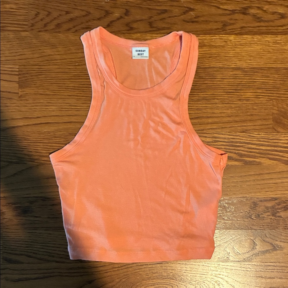 Sunday Best Coral Tank Top